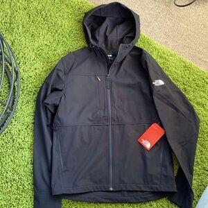 Northface hooded soft shell jacket